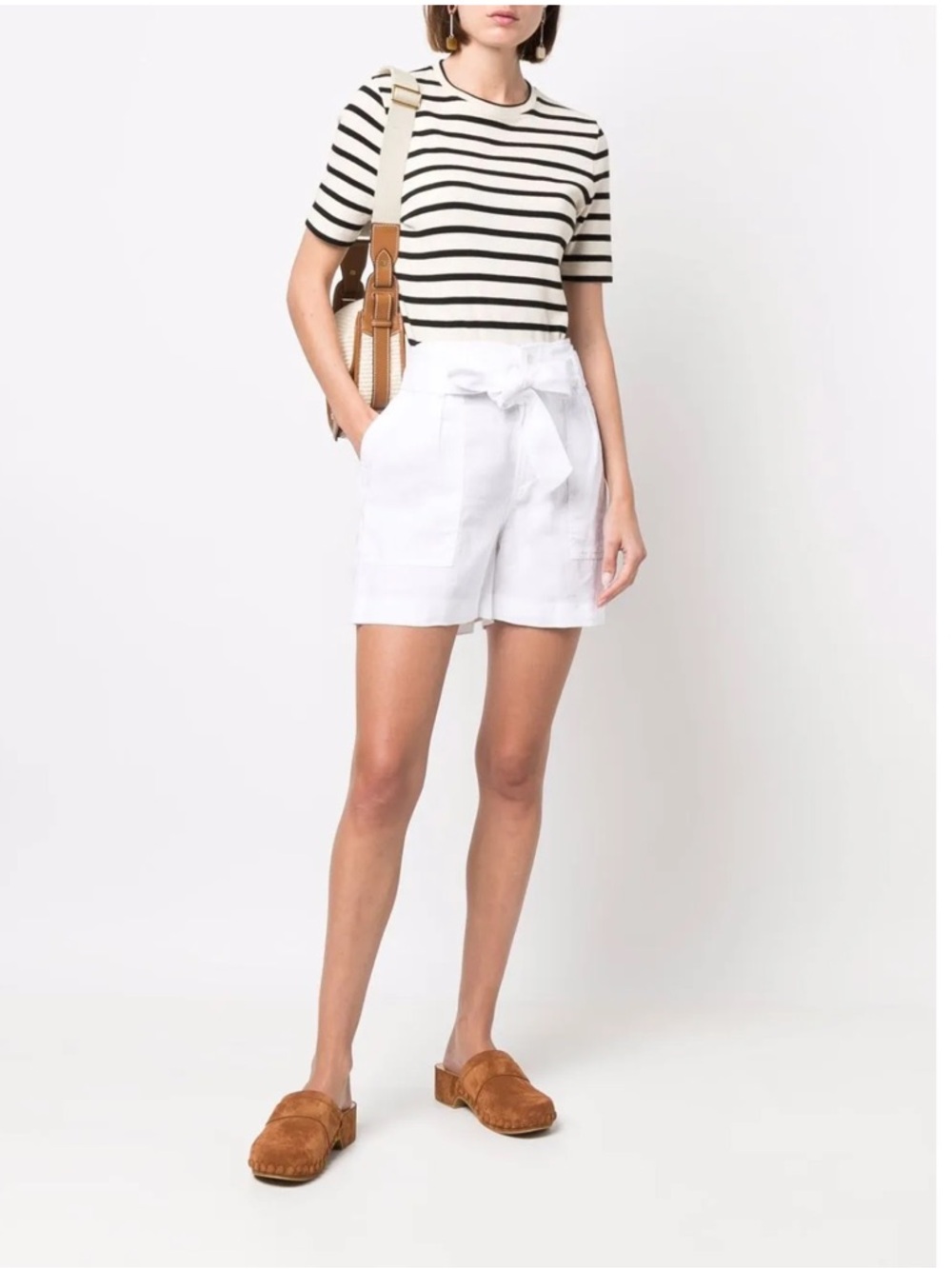 Lauren Ralph Lauren Daviana White Linen Shorts